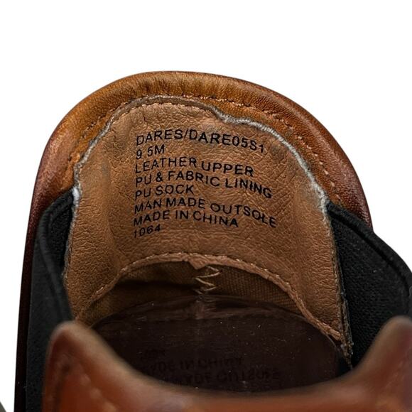 Steve Madden Dares Chelsea Boot Booties Cognac Brown 9.5 - Picture 5 of 9